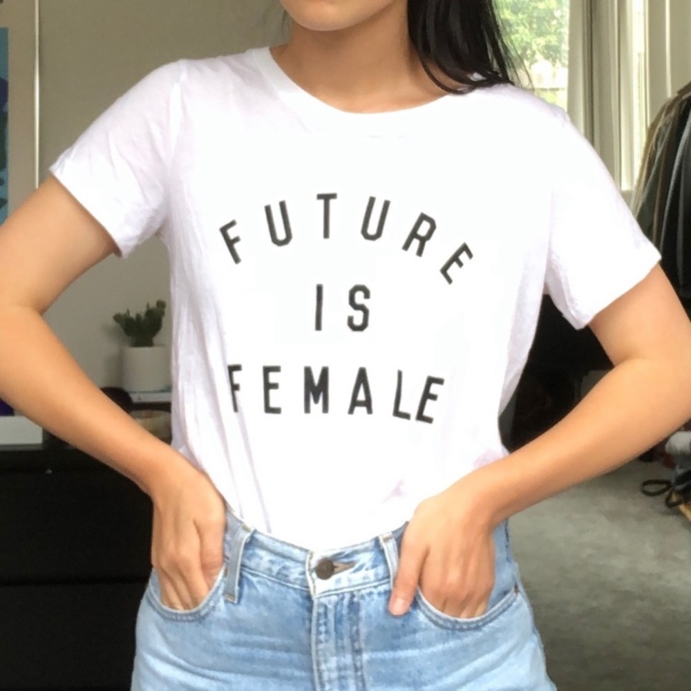 Future is Female Urban Outfitters XS - S white top